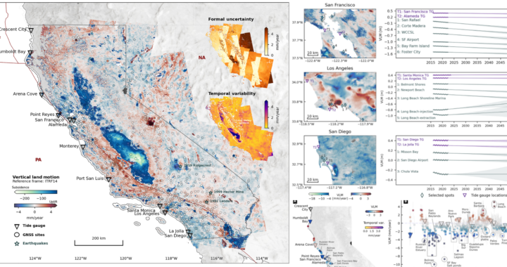 Latest NASA and NOAA Maps: These Areas in California are Sinking and Rising